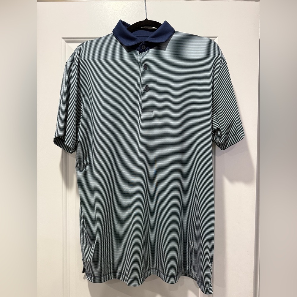 Mizzen+Main Blue and White Polo